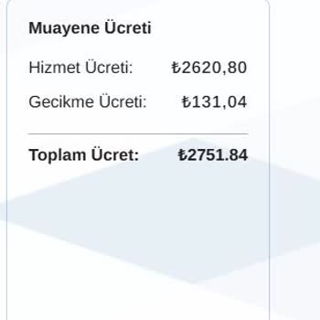 Tüvtürk Muayene Ücreti Ve Ekstra Komisyon Sorunu