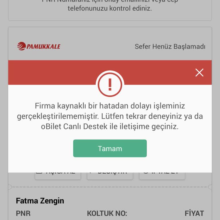 Bilet İptalinde Yaşanan Zorluklar Ve Hayal Kırıklığı