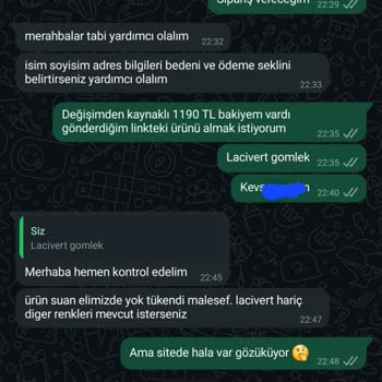 Betushe Butik'ten İade Sorunu Ve Geç Dönüşler