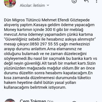 Kartıma El Koyma Hakkınız Yok