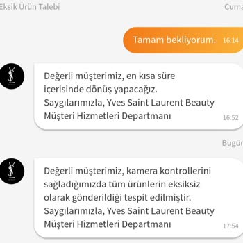 Eksik Ürün Ve İlgisizlik