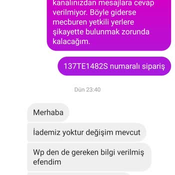 H&R Butik'te İade Sorunu Ve Yetersiz Müşteri Hizmeti