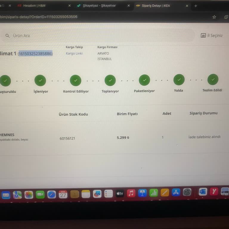 Teslim Edilmeyen Ürün İçin Yanıltıcı Bilgilendirme Ve İletişim Sorunları