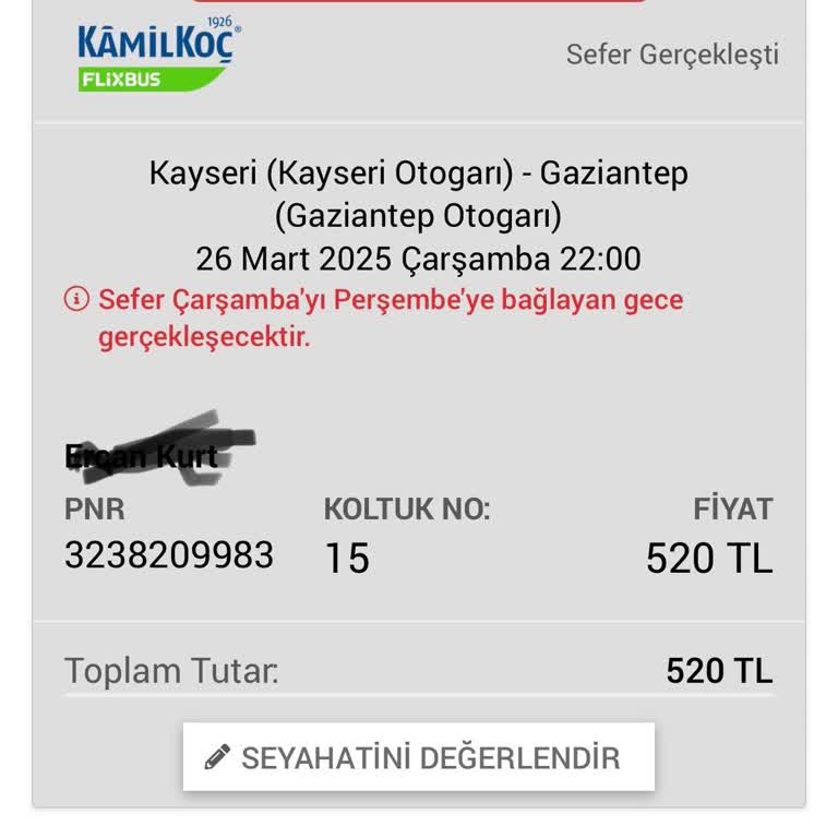 Kamil Koç Yolculuğunda Yaşanan Arızalar Ve Gecikmelerle Dolan Kabus