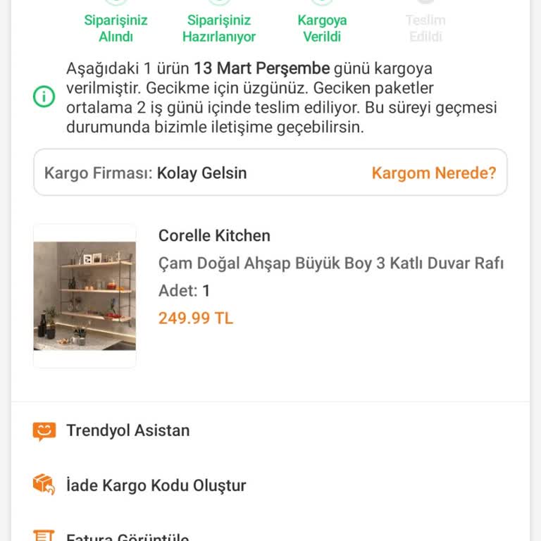 Trendyol Siparişim Zamanında Teslim Edilmedi Ve Kargo Seçenekleri Yetersiz