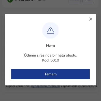 LCW İnternet Mağazasında Hata 5010 Sorunu Ve Müşteri Memnuniyetsizliği