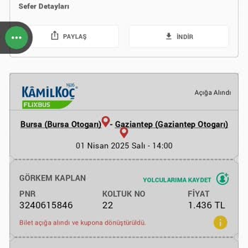 Bilet Kupon Kodu Kullanım Sorunu Ve Ek Ücret Talebi