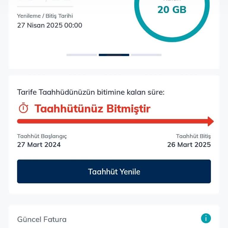 Türk Telekom Mobil'de Tarife Ve Fatura Mağduriyeti