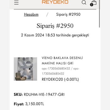 Reydeko'dan Gelen Halı Hayal Kırıklığı