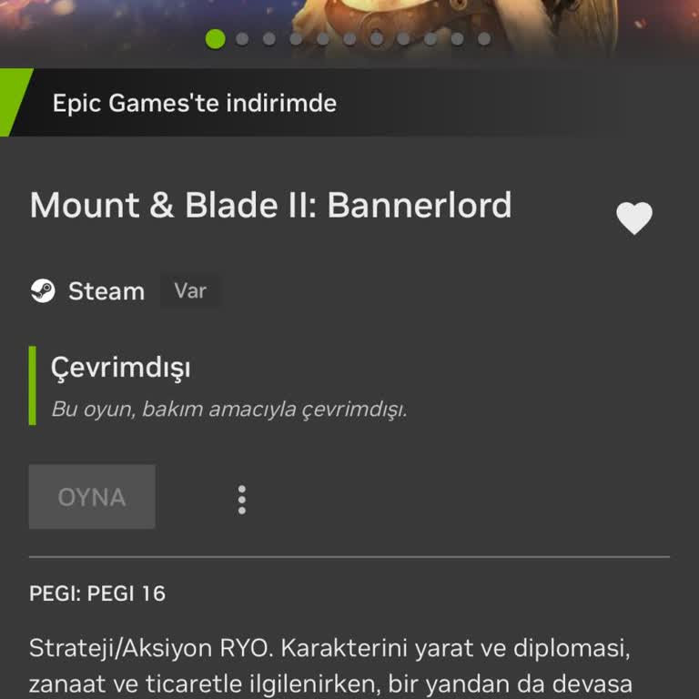 Geforce Now'da Bannerlord Erişim Sorunu