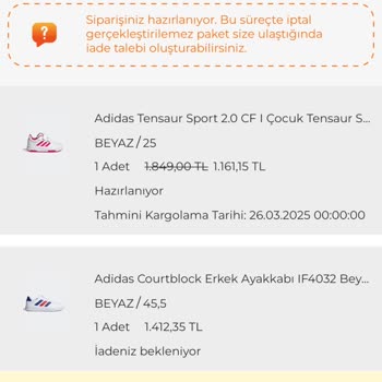 Yanlış Ürün Numarası Ve İade Problemi