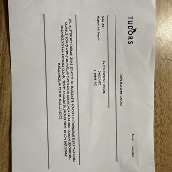 Tudors Mağazasında Kalitesiz Hizmet Ve Ürün Sorunu