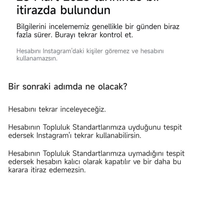 Haksız Yere Kapatılan Instagram Hesabım İçin Çözüm Bekliyorum