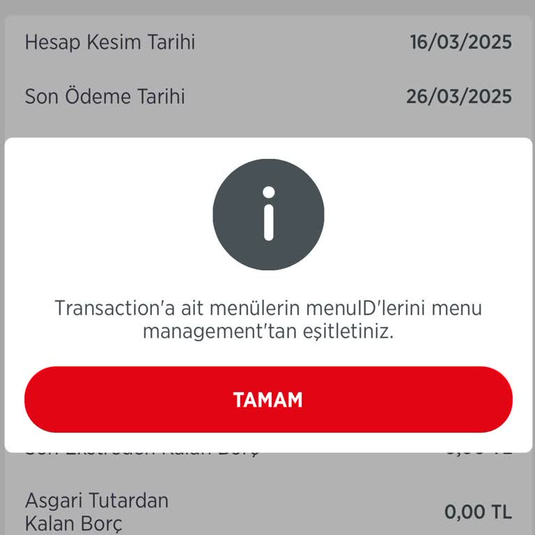 Ziraat Bankası Online Uygulaması İşlem Sorunu