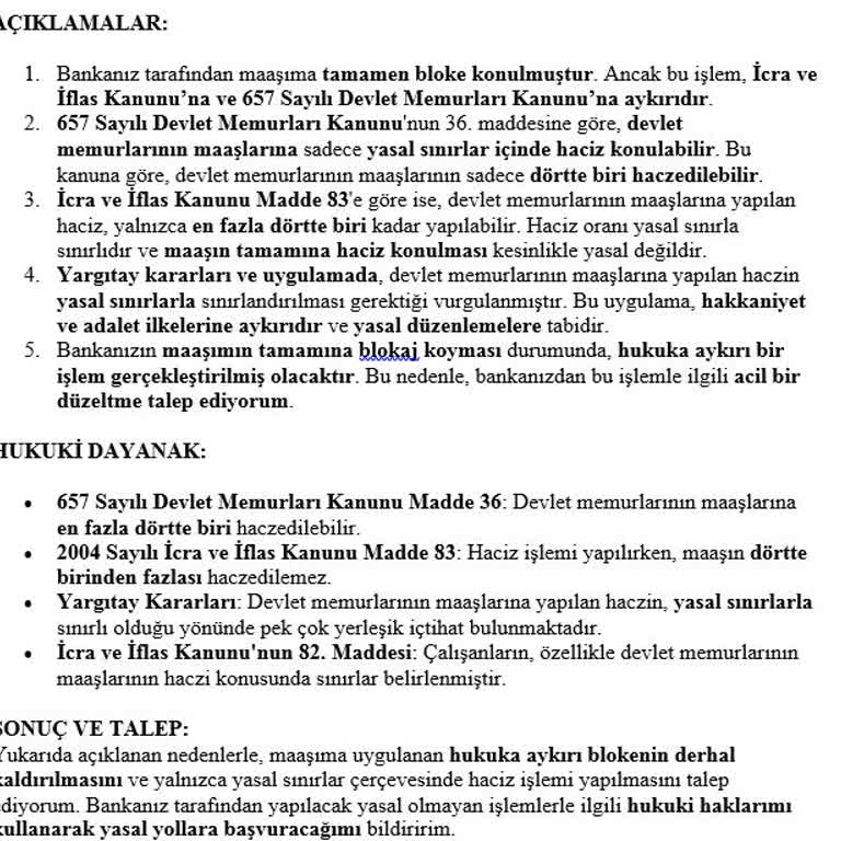 Ziraat Bankası'nın Haksız Maaş Blokesi