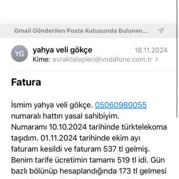 Vodafone'dan Ayrıldım Ama Sorunlar Bitmedi