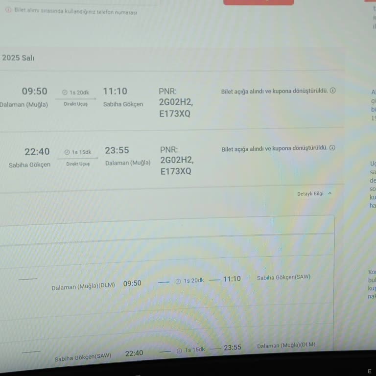 Yanlış Tarihli Bilet Ve Kupon Sorunu