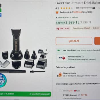 Fakir Tıraş Makinesi Değişiminde Haksızlık
