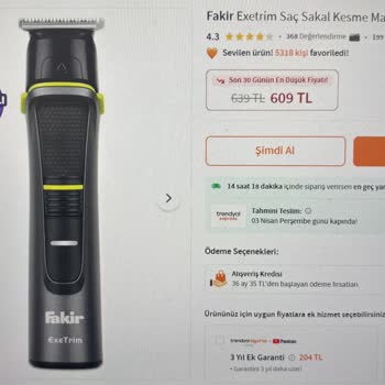 Fakir Tıraş Makinesi Değişiminde Haksızlık