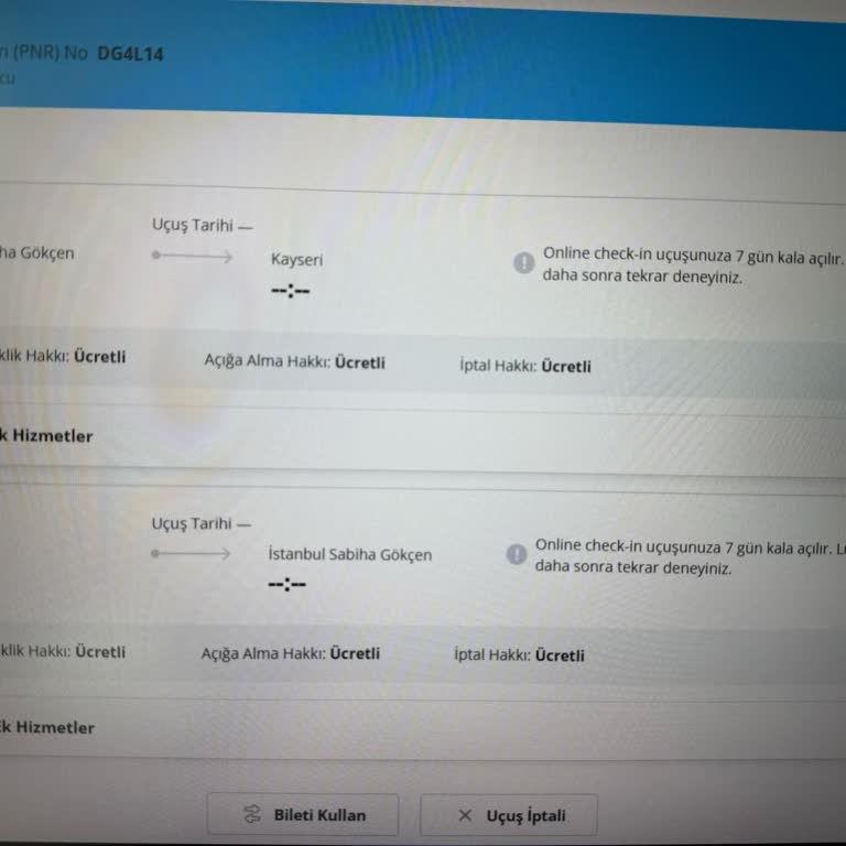 Yanlış Yolcu Bilgileri Ve İade Sorunu