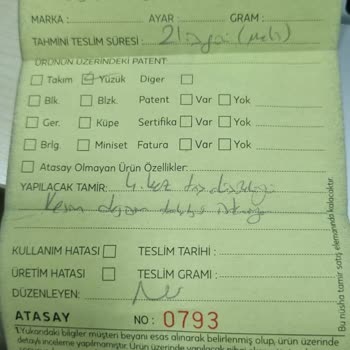 Atasay'dan Aldığım Yüzükte Bitmeyen Sorunlar Ve İade Mücadelesi