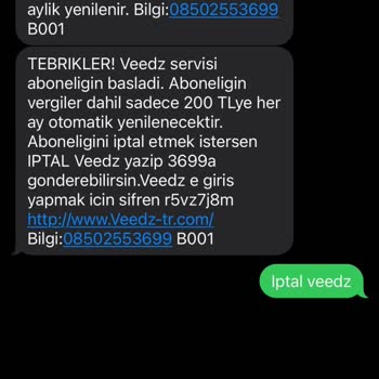 Veedz-tr.com Yanlış Kargo Takibi Ve Beklenmedik Üyelik Ücreti
