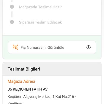 Kapalı Mağazadan Teslimat İmkansızlığı
