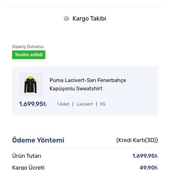 Puma Ceket Renk Sorunu