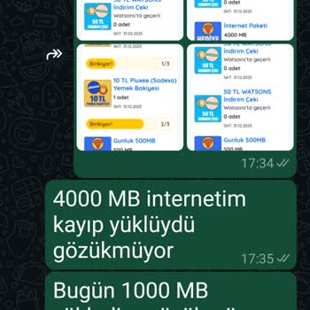 Kazandırio Uygulaması Güncelleme Sonrası Silinen İnternet Hakkı