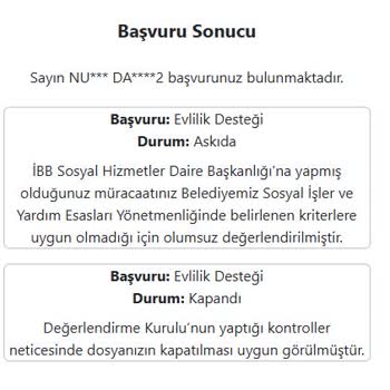 Evlilik Desteği Başvurumuz Anında Reddedildi