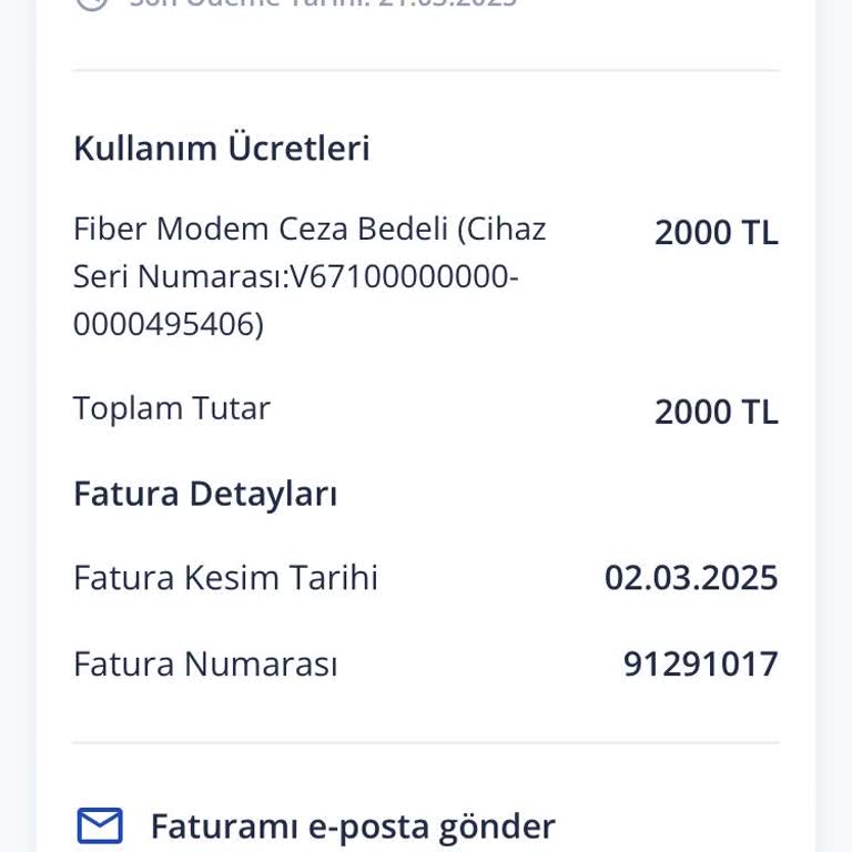 Yanlış Modem Ücreti Ve İletişim Sorunu