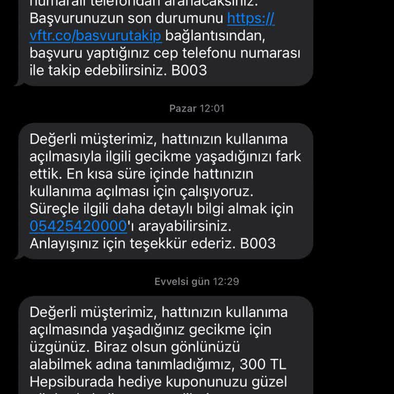 Vodafone Numara Taşıma Sürecinde Mağduriyet Ve İletişim Eksikliği