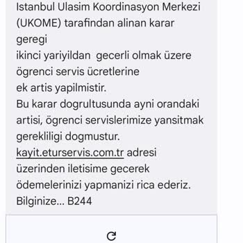 Etur Öğrenci Servisi Sürekli Zam Yapıyor