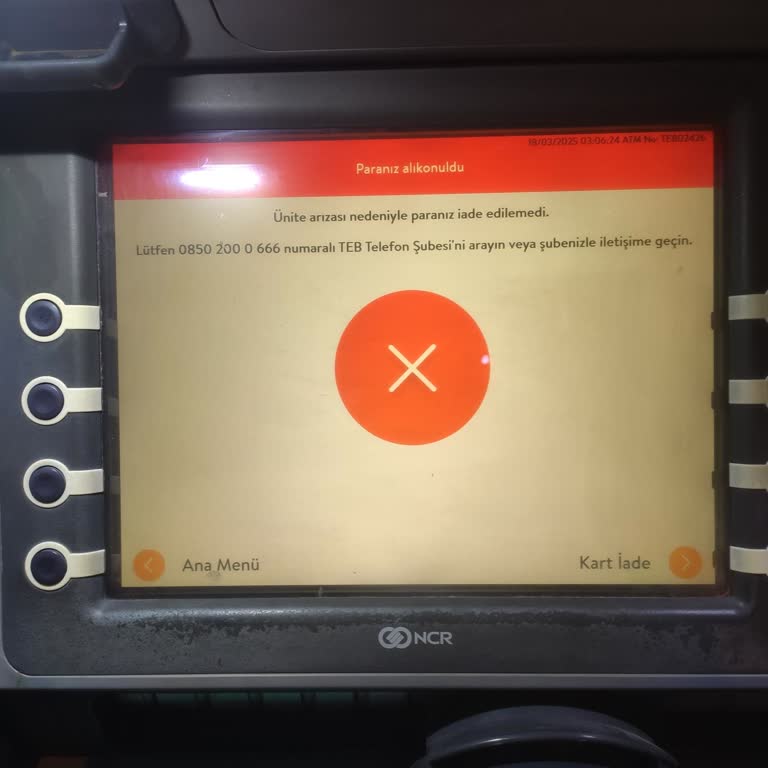 TEB ATM'sinde Para Kaybı Ve Sorumsuzluk