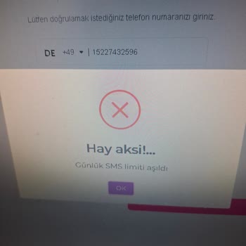 Almanya'dan Üyelik Sorunu: Telefon Numarası Ve Günlük Limit Engeli