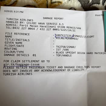 Valizimin Düğmesi Kırıldı, Mağdur Oldum