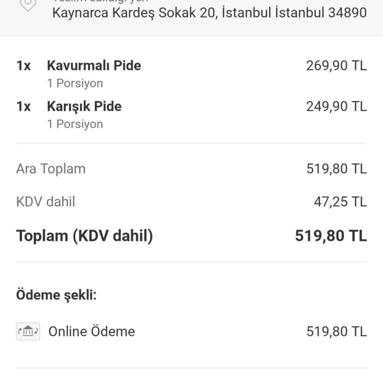 Yemek Sepeti'nde İade Sorunu