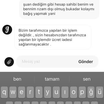 Gardrops Uygulamasında Yanlışlıkla Yapılan Bağış Ve İade Talebi