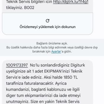 Digiturk Cihaz İade Sorunu Ve Haksız Cezai Bedel