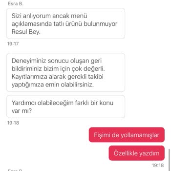 Yemeksepeti Siparişim Eksik Geldi İade Yapılmadı