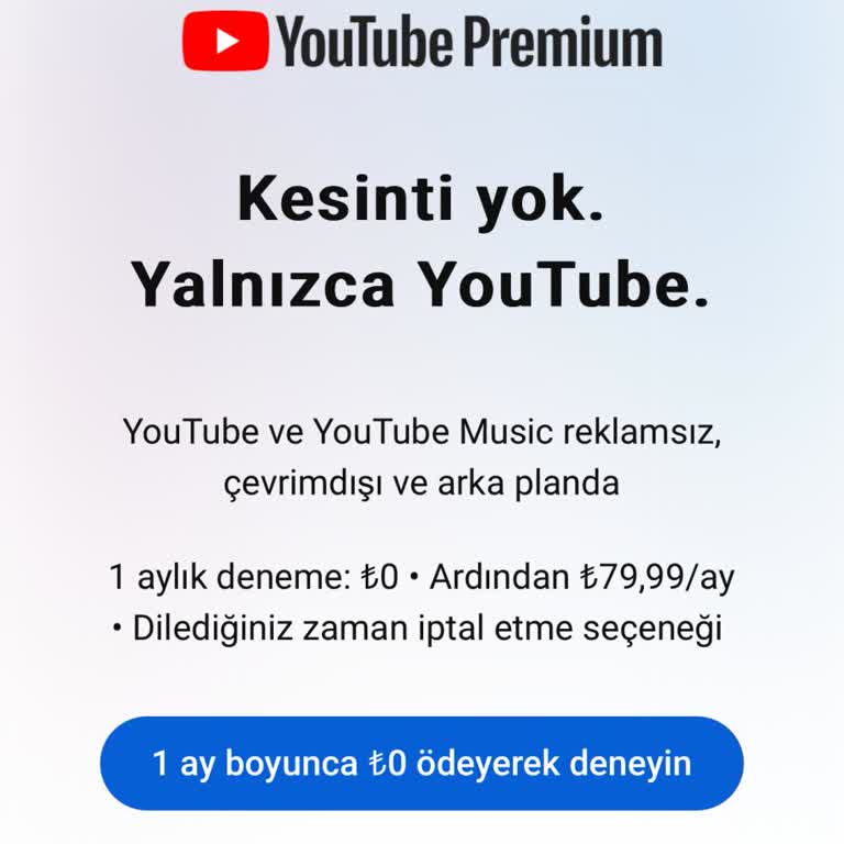 Yanlış Taahhüt Süresi: YouTube Premium Sorunu