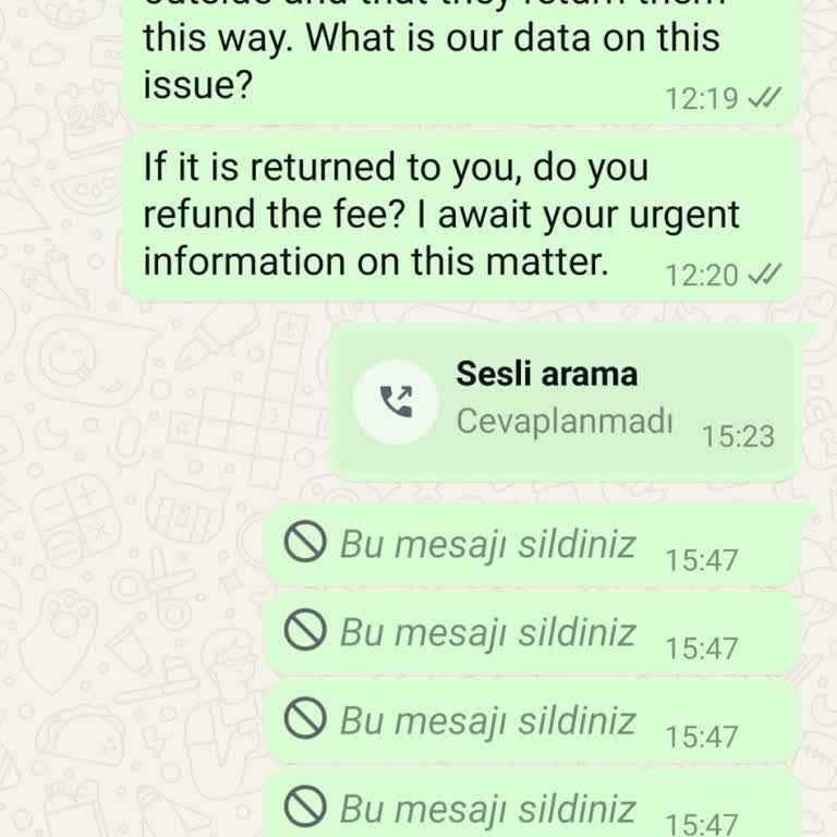 İade Sorunu İçin Müşteri Hizmetleri Sessiz