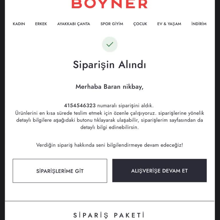 Boyner'den Aldığım Takım Elbiselerin İptali Ve İletişim Sorunları