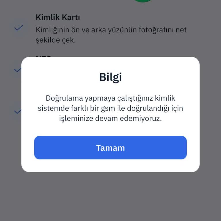 Kimlik Doğrulama Sorunu İle Karşılaşıyorum