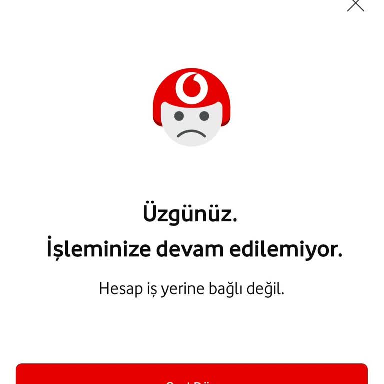 Vodafone Yanımda Uygulamasında Paket Yükleme Sorunu