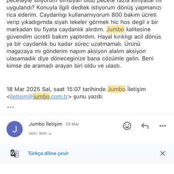 Bakım Sonrası Çaydanlık Sorunu Ve Müşteri Hizmetleri İlgisizliği