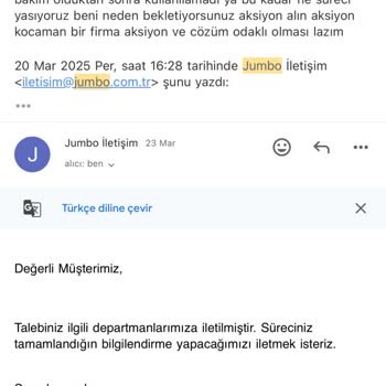 Bakım Sonrası Çaydanlık Sorunu Ve Müşteri Hizmetleri İlgisizliği
