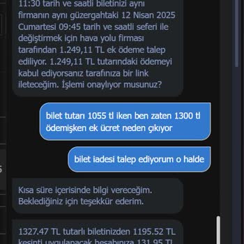 Bilet İptal Ve Değişim Ücretleri Mağduriyeti