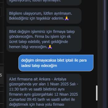 Bilet İptal Ve Değişim Ücretleri Mağduriyeti