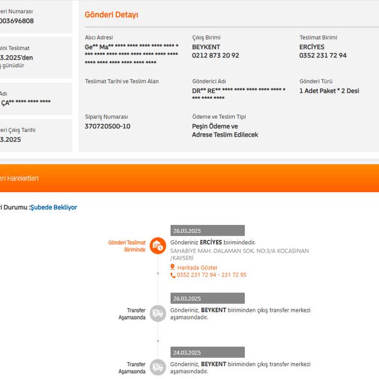 Kargom 2 Gündür Şubede Bekletiliyor